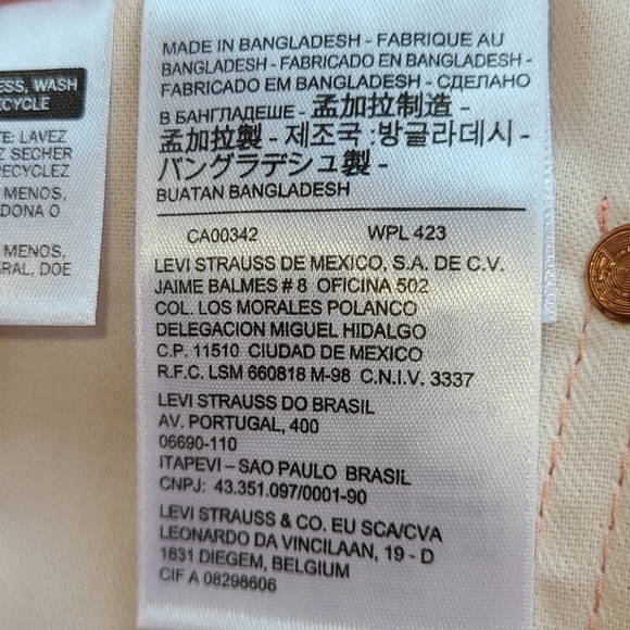 Levi's 501 pink raw men's jeans - Picture 12 of 16